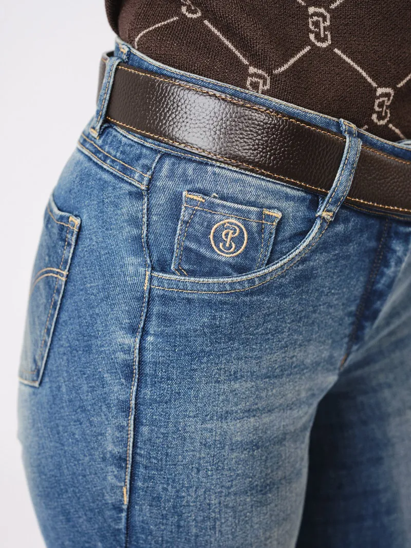 PS of Sweden Ellie Knee Grip Breech Blue Denim-3